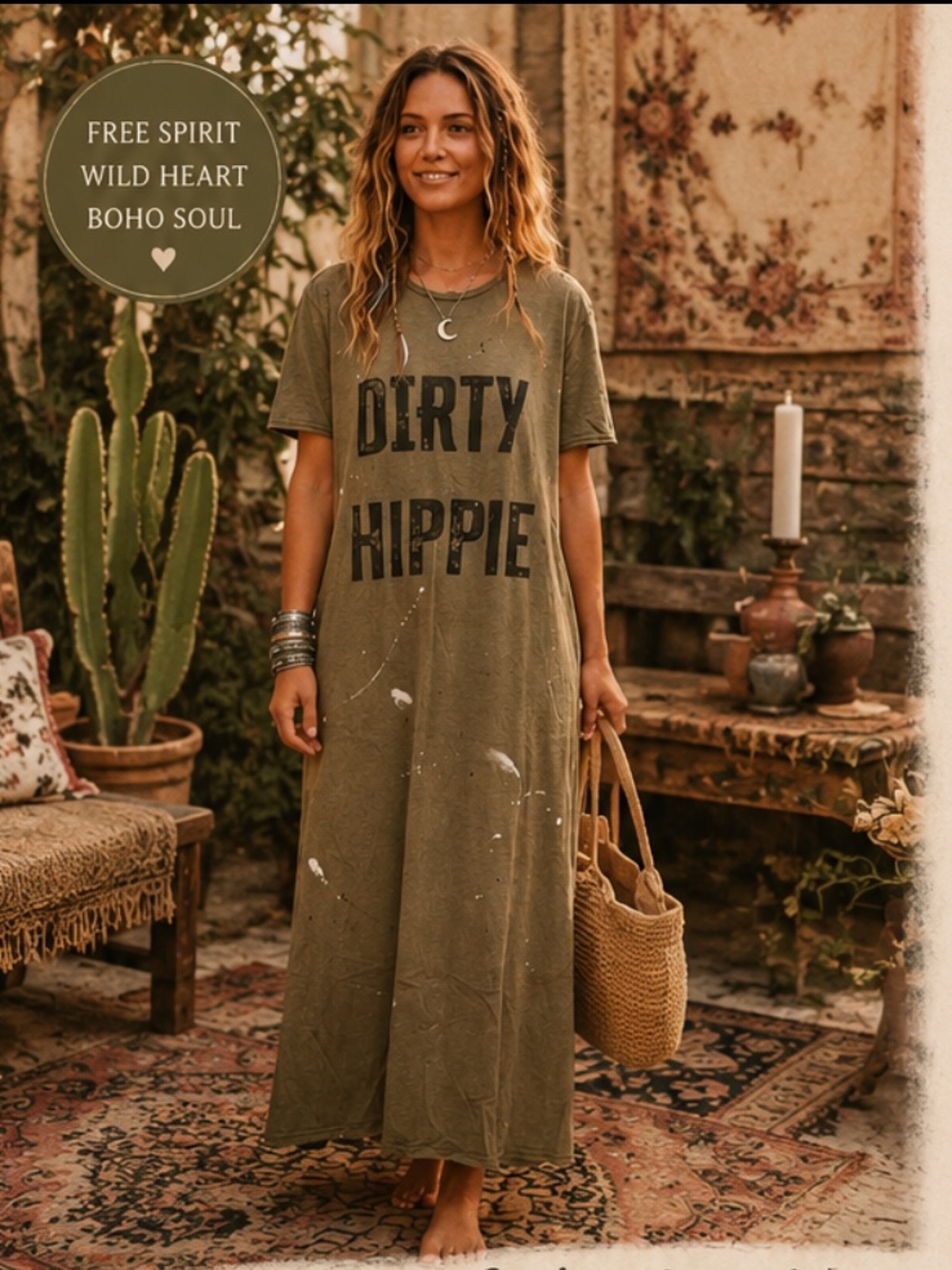 The DIRTY HIPPIE TEE DRESS